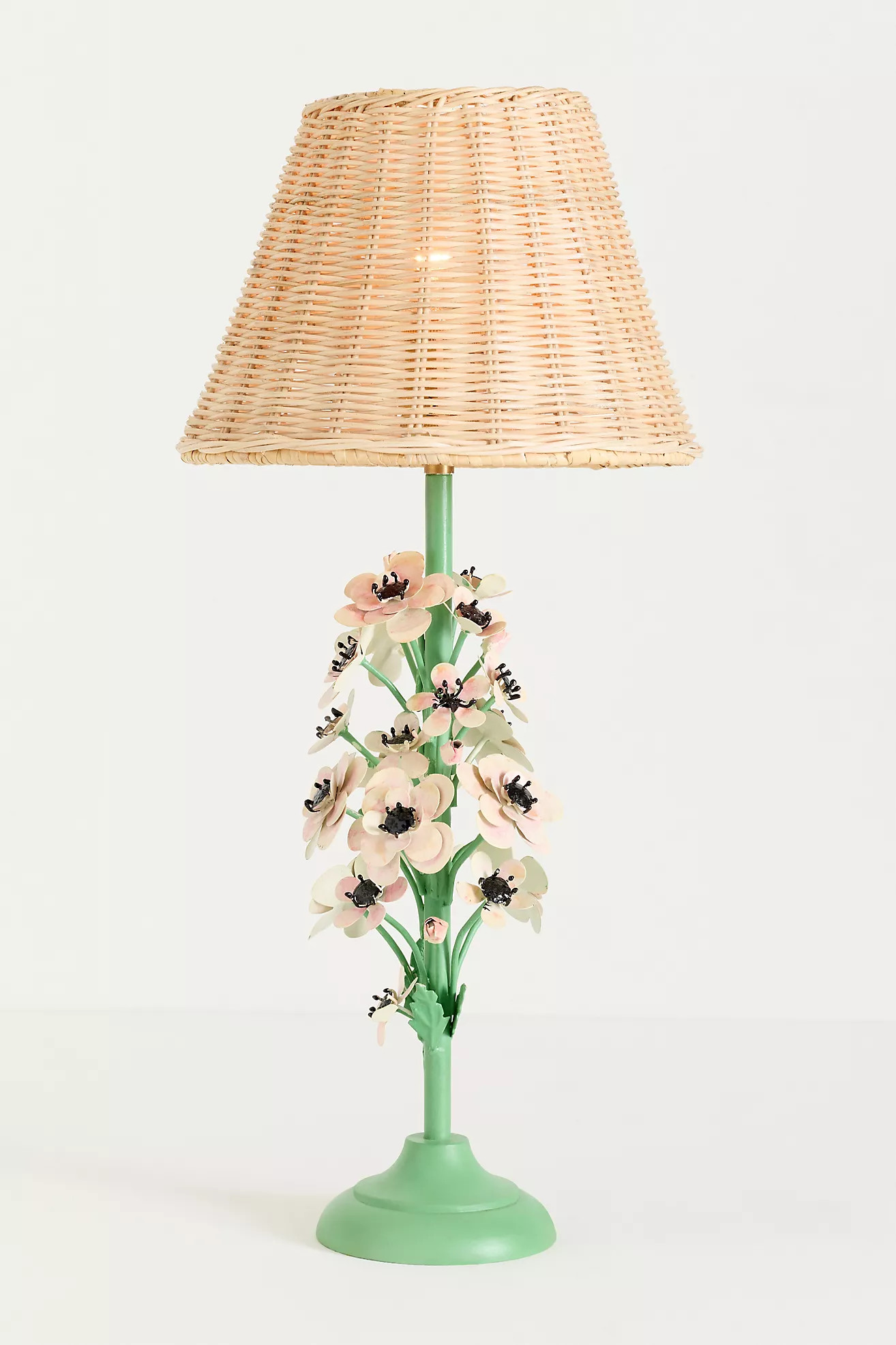 Floral Tole Iron Table Lamp | Anthropologie (US)
