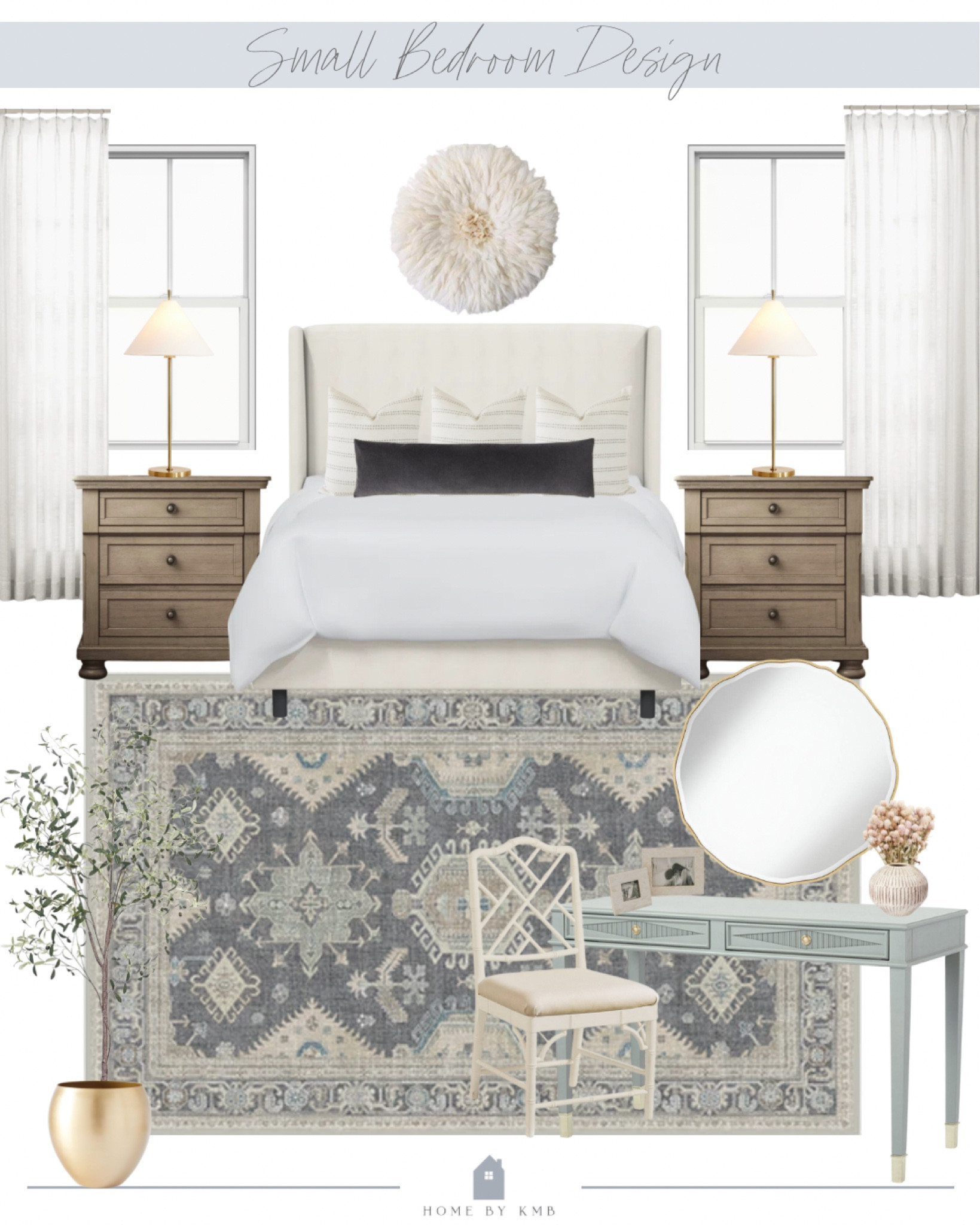 Small bedroom design with desk!

#LTKhome