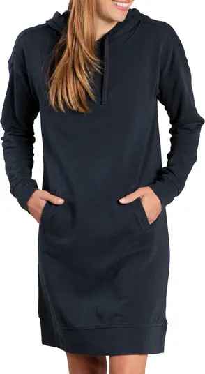 Toad&Co Follow Through Long Sleeve Organic Cotton Hoodie Dress | Nordstrom | Nordstrom