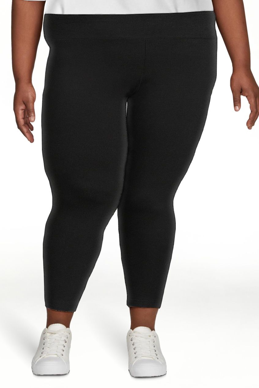 Time And Tru Women's High Rise Ankle Knit Leggings | Walmart (US)