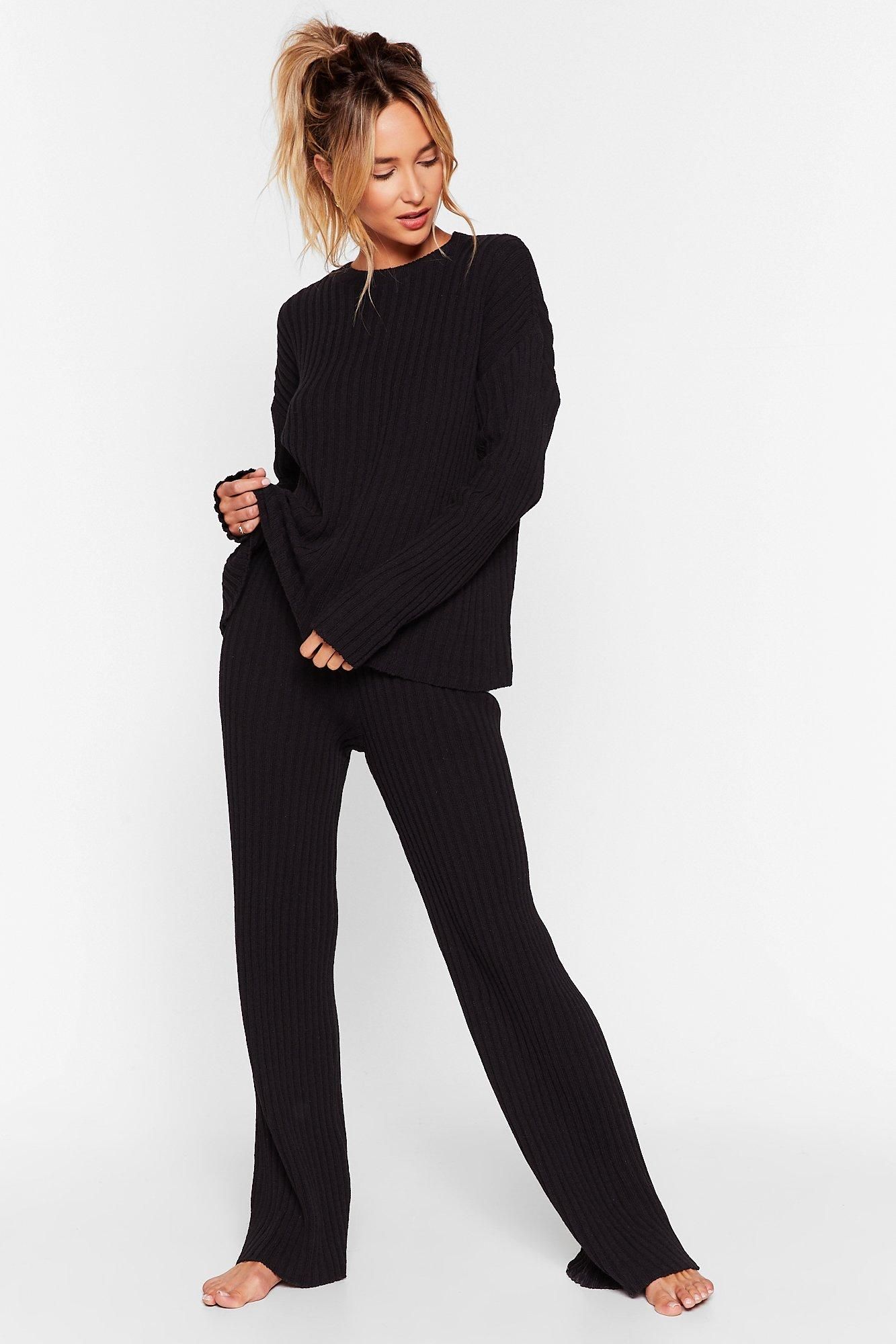Shake Knit Off Sweater and Pants Lounge Set | NastyGal (US & CA)