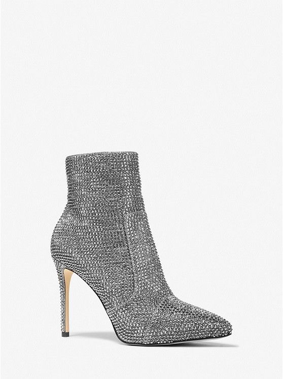 Rue Embellished Glitter Chain-Mesh Boot | Michael Kors US