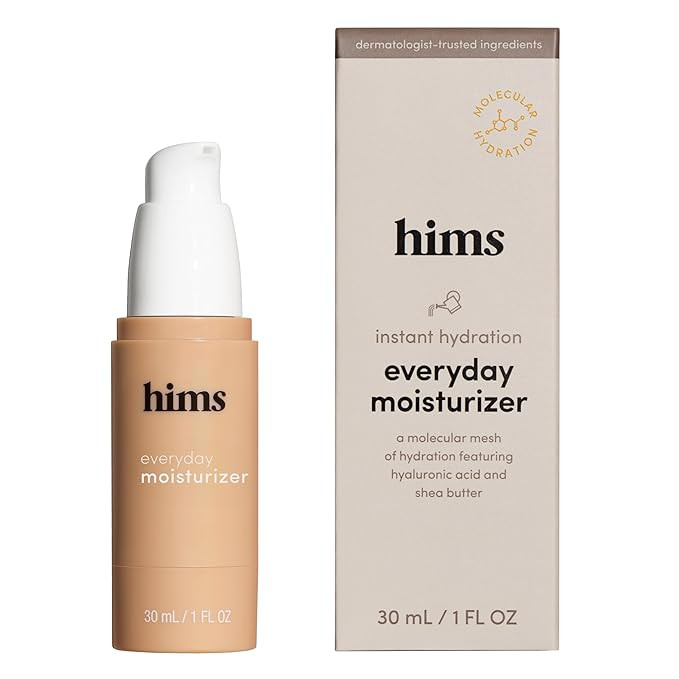 hims Everyday Moisturizer for Men - Lightweight, Hydrating Men's Face Moisturizer with Hyaluronic... | Amazon (US)