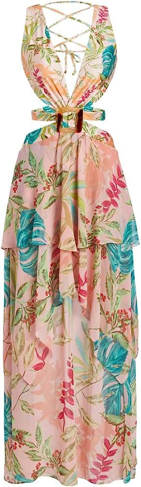 Amazon.com: Patbo, Tropicalia Cut Out Beach Dress, XL, Harbour Pink : Luxury Stores | Amazon (US)