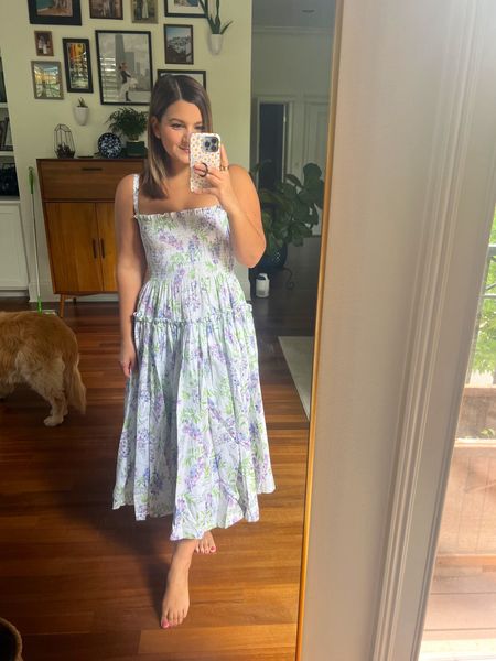 The prettiest dress for summer from Hill House!!! Would be gorgeous for a bridal shower, baby shower, graduation or any other summer event. I’m wearing a small. 

#LTKParties #LTKWedding #LTKSeasonal