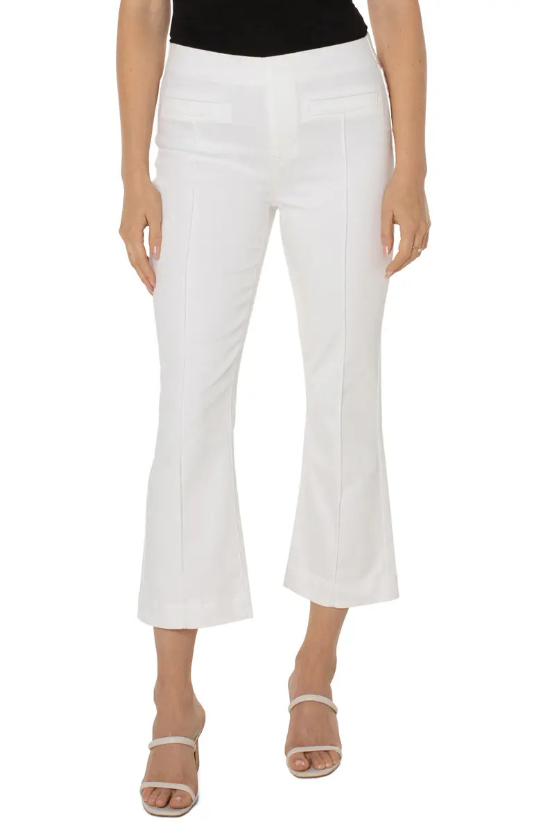 Liverpool Los Angeles Chloe Pull-On Welt Pocket Crop Flare Jeans | Nordstrom | Nordstrom