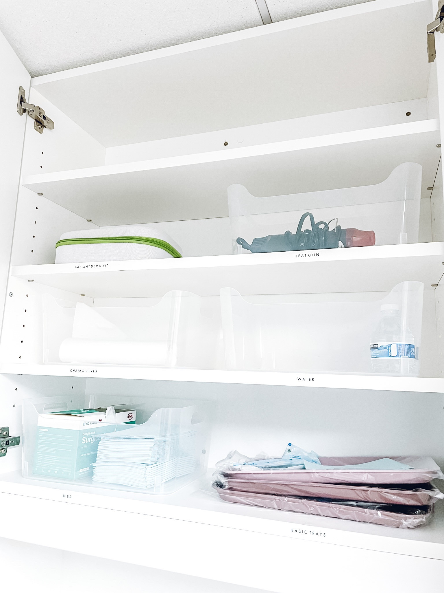 Dental office organization✨ Plastic Storage Bin W/ Handles.