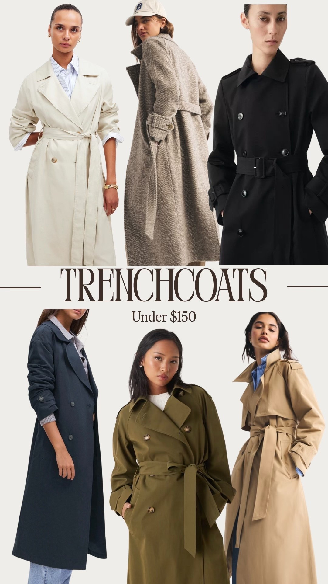 Cutest trenchcoats!!!! Perfect for the last stretch of winter, all under $150 

#LTKootd #LTKSeasonal