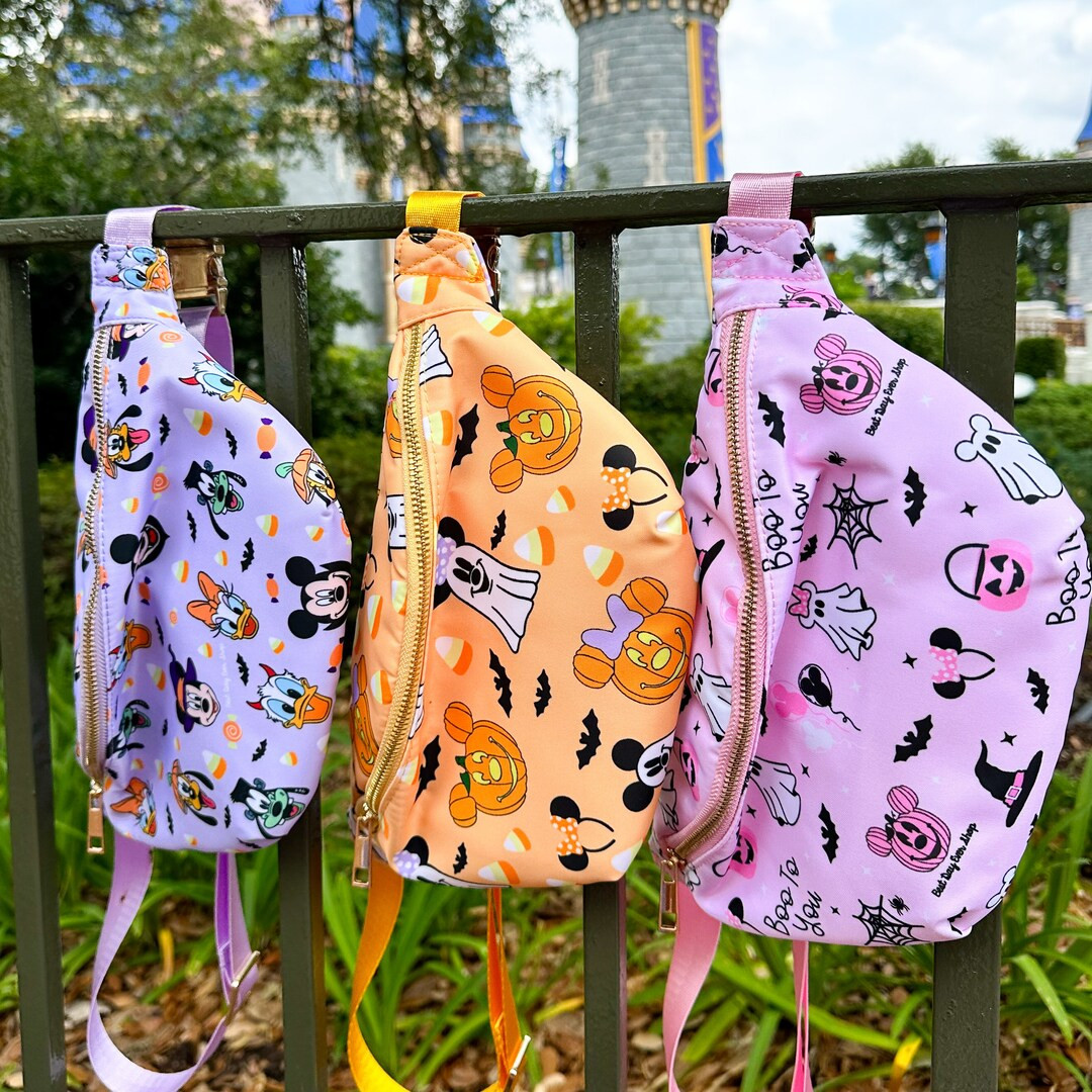 Disney Halloween Printed Fanny Pack. Minnie Halloween Fanny Mickey Pumpkin Fanny. Halloween Micke... | Etsy (US)