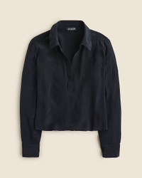 Click for more info about Bungalow popover shirt in crepe de chine
