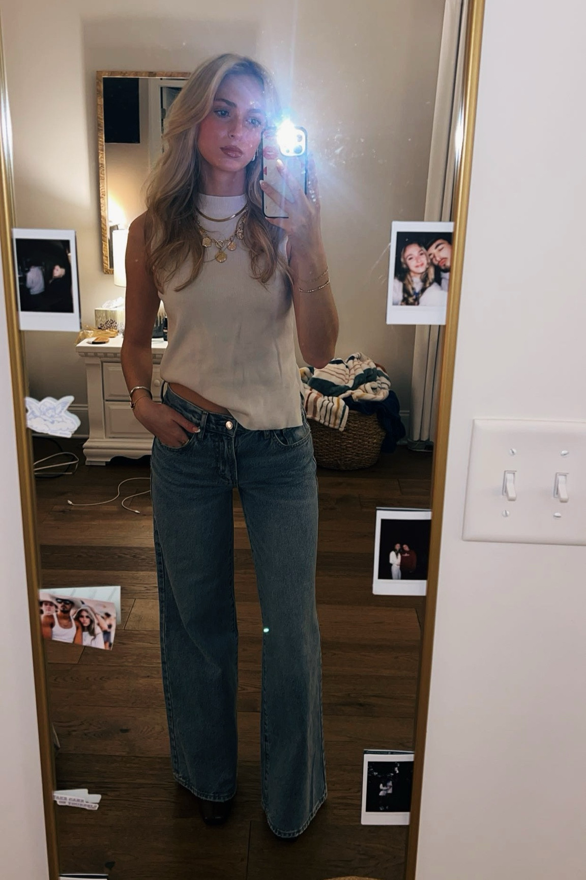 Small- top
23-jeans 
7-boots 


#LTKSeasonal #LTKStyleTip #LTKBeauty