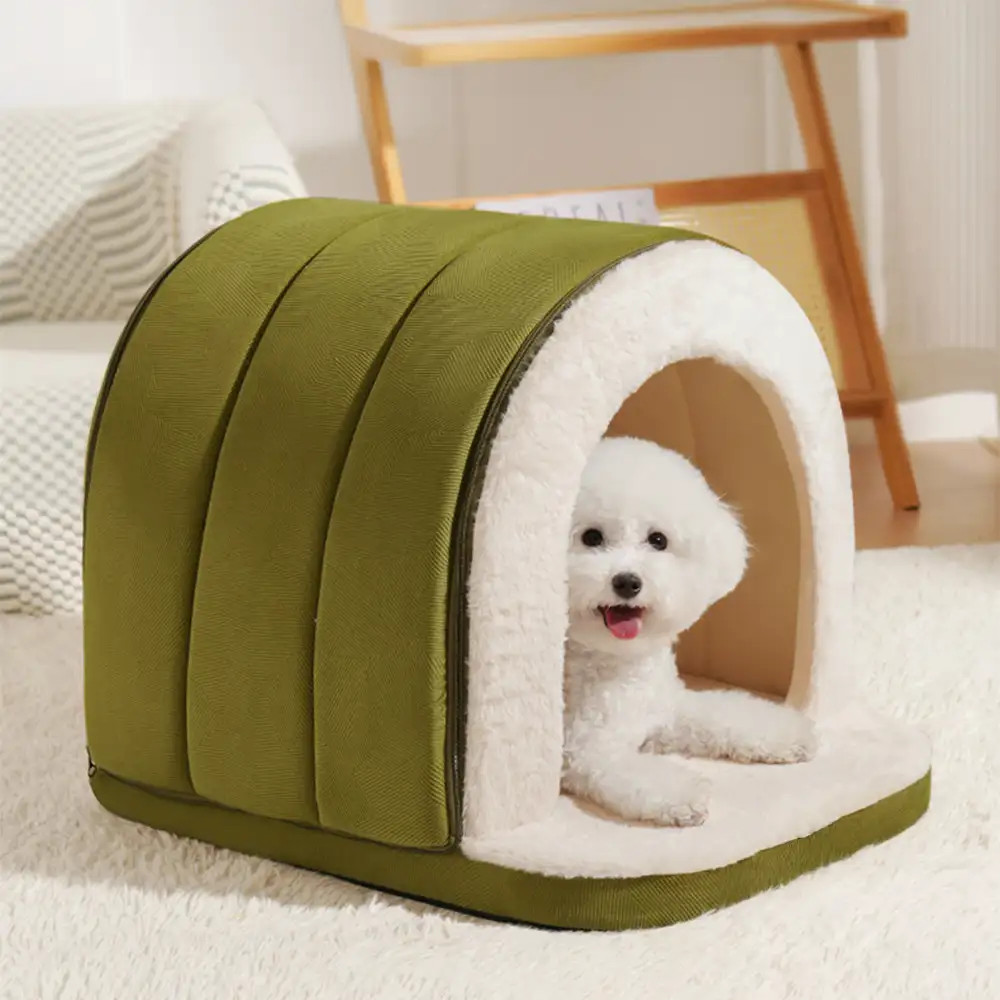 Cave-Style Warm Deep Sleeping Snug Cat Cave Dog House | FunnyFuzzy Affiliate Program