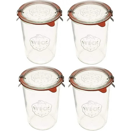 Weck Canning Jars 743 - Weck Mold Jars made of Transparent Glass - Eco-Friendly Canning Jar - Food S | Walmart (US)