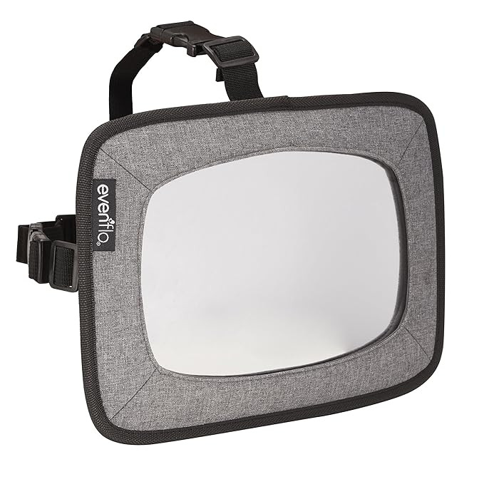 Evenflo Backseat Baby Mirror for Rear Facing Child, Grey Melange | Amazon (US)