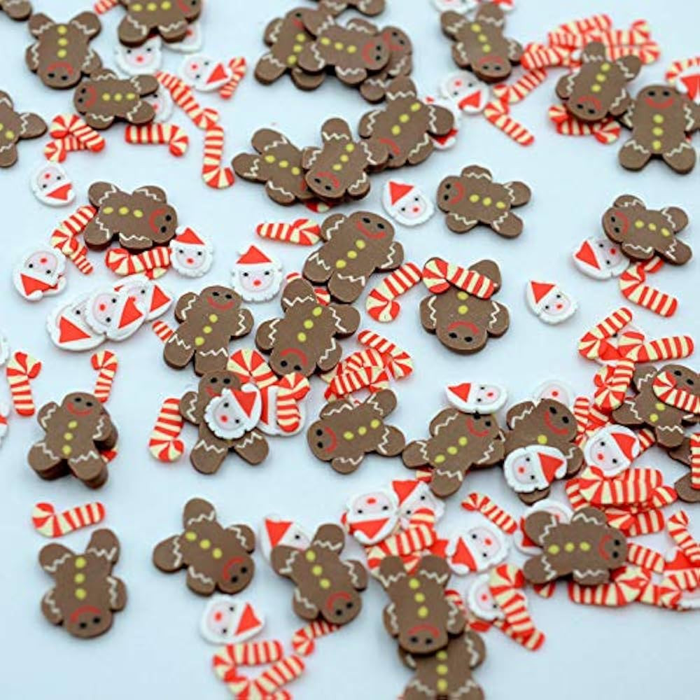 2ozs /Pack Christmas Snowman Candy Gingerbread Man Mixes Slices Supplies Polymer Soft Clay DIY De... | Amazon (US)