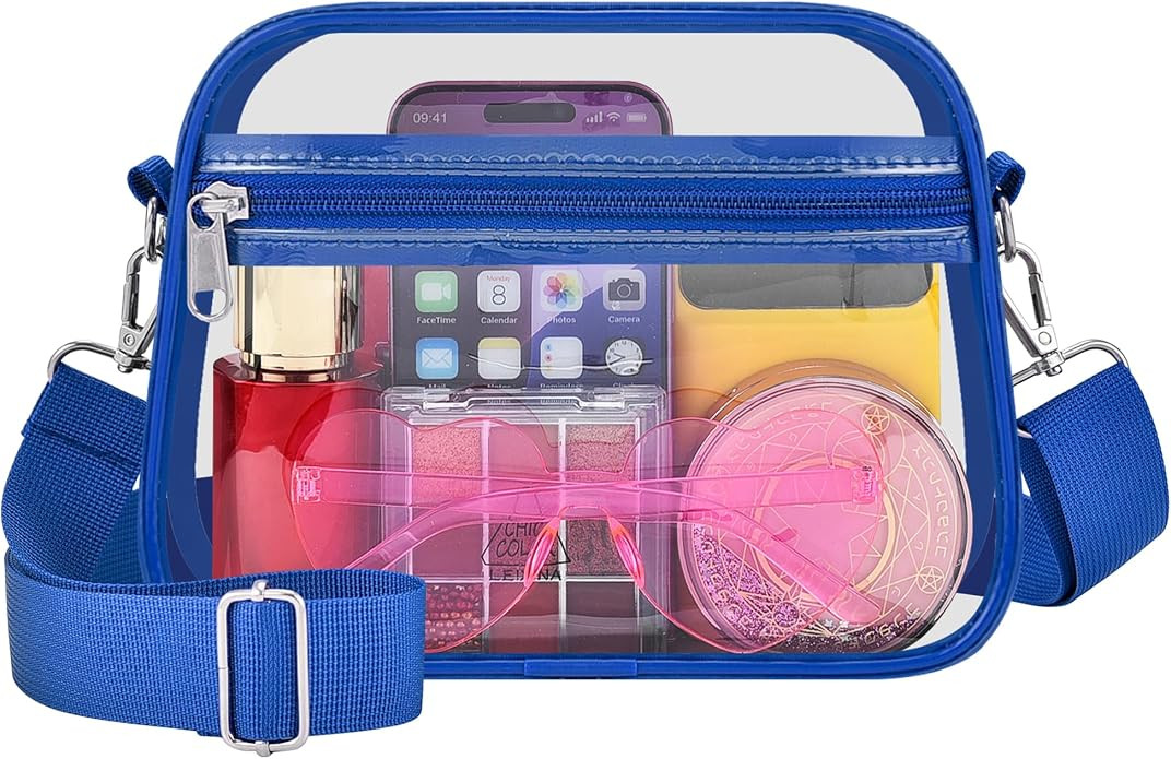 Oraben Clear Bag for Stadium Events Clear Purse Stadium Bag Satchel Handbags for Sports Events Co... | Amazon (US)