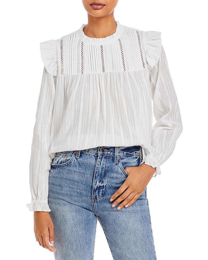 Cotton Pleated Blouse - 100% Exclusive | Bloomingdale's (US)