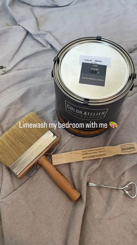 Limewashing my bedroom walls with Color Atelier 🤍 did two coats of Wabi 150% 

#LTKVideo #LTKHome