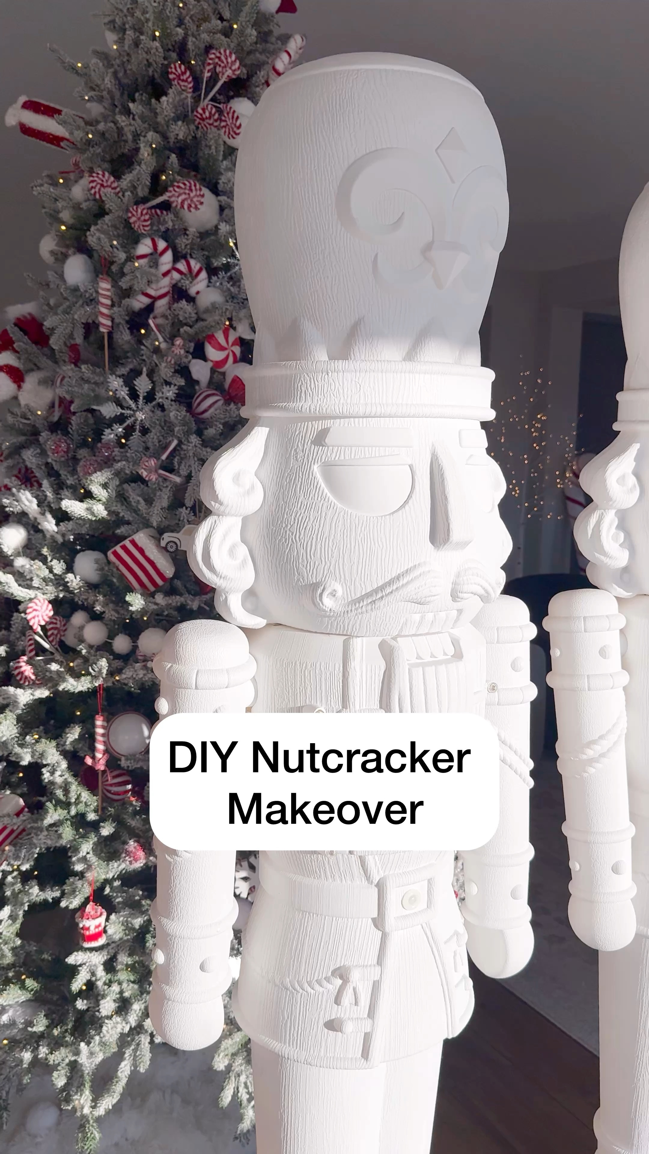 DIY Nutcracker Makeover!🎨🎄 I finished up their glow-up just in time for Christmas! What do you think? Would you have just left them white or how would you have painted them? I still have some finishing touches to put on them for next Christmas.🤍❤️

#nutcrackermakeover #diyhome #christmasdecor #holidayhome #nutcracker 

#LTKHome #LTKHoliday #LTKWatchNow