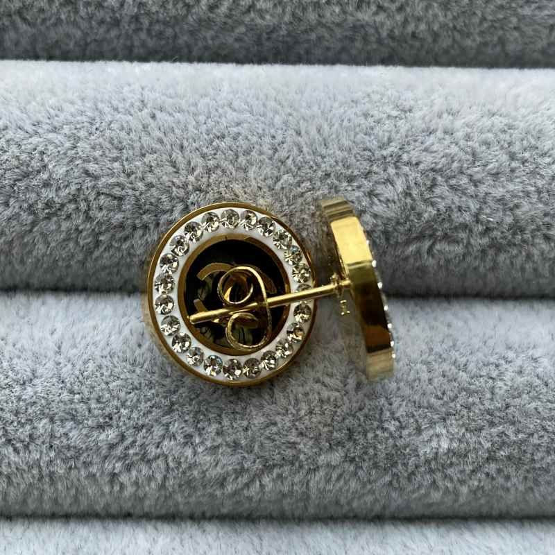 Best Quality 2021 Never Fade Black Women Designer Studs Gold Silver Rose Plated Stainless Steel E... | DHGate