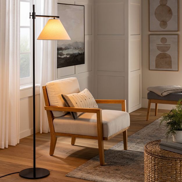 Downbridge Metal Floor Lamp (Includes LED Light Bulb) Black - Threshold™ designed with Studio M... | Target