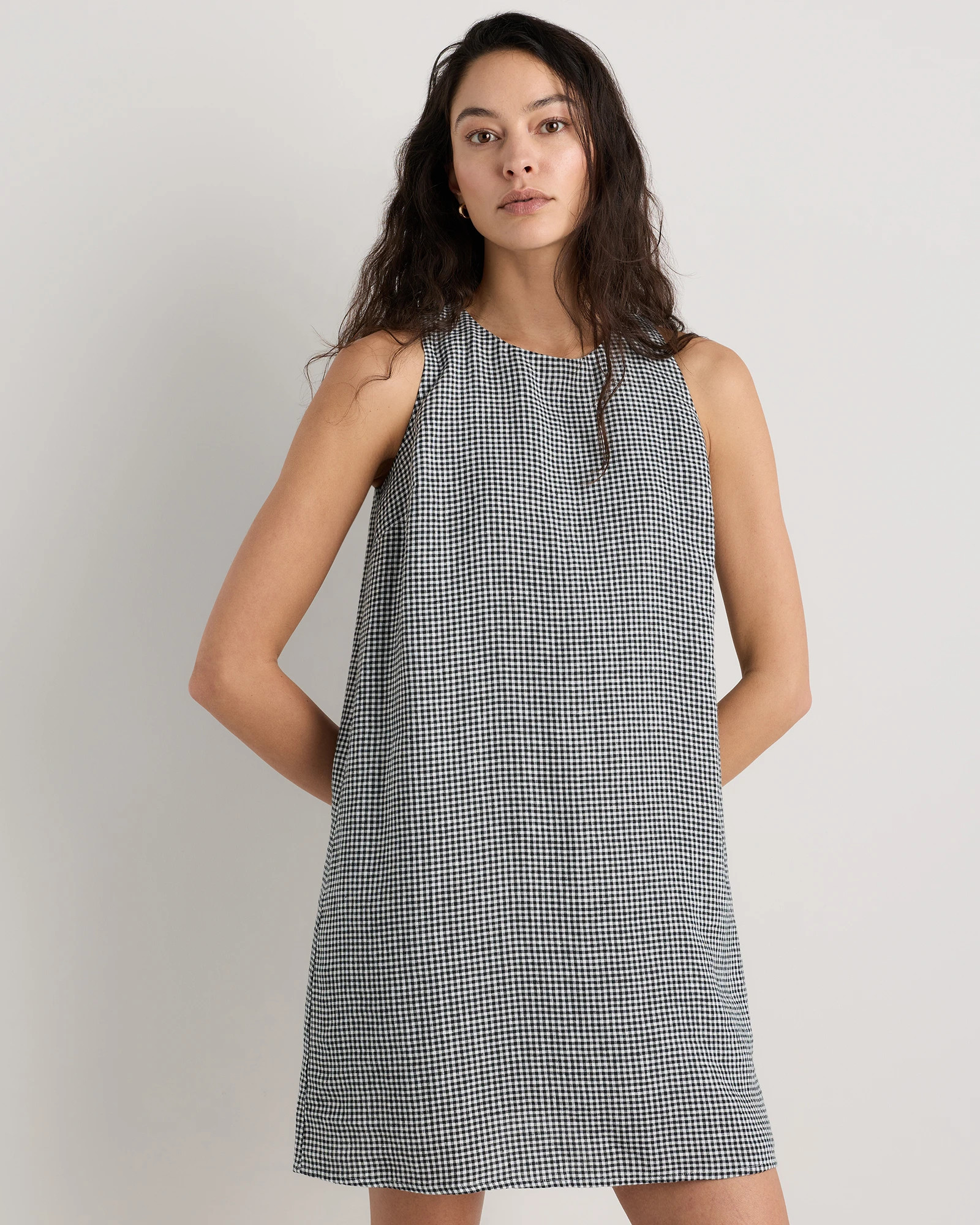 100% European Linen Tank Mini Dress | Quince