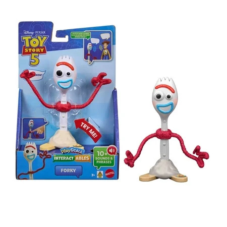 Disney and Pixar Toy Story 5 Interactables Forky 7 Inch Figure Movie Phrases & Cross Talk | Walmart (US)