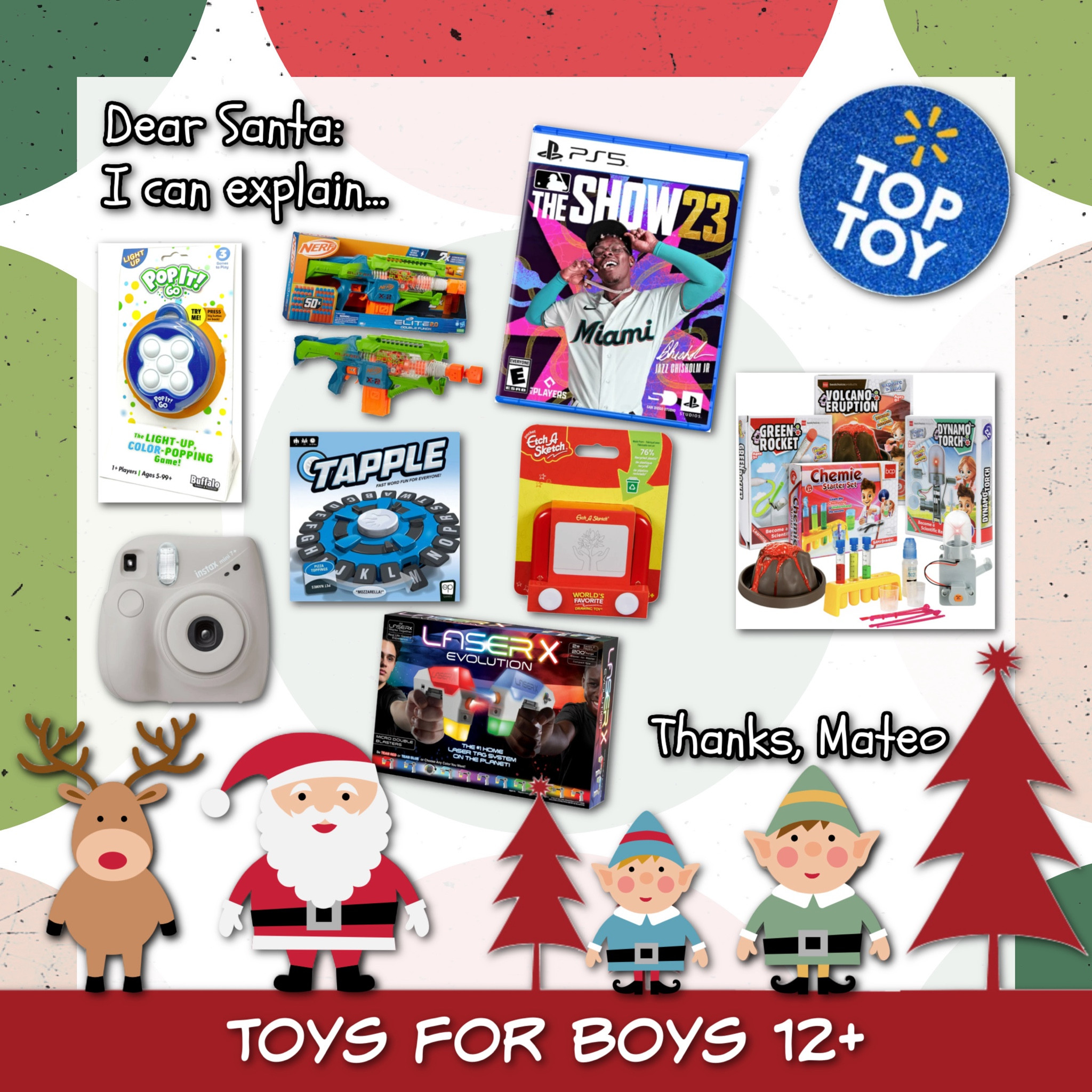 Shopping for kiddos gets harder and harder these days😅! Lucky for me (and maybe you too😉!), my kiddos still enjoy having fun with good ol’ traditional toys🧸🚂🎲! I mean, nothing beats the electronics though😏📱… I’m not a miracle worker here people🤣! Thanks to @walmart and their great selection and prices💸💸🛍️, I can have all my shopping done before Halloween💪🏼, save myself some holiday stress😰, and self proclaim myself Cool Mom another year👸🏻🏆! 

Here are my top picks for my 12 year old son who thinks he’s grown, but is a playful, artsy, science brainiac at heart! #walmartpartner Sale

#LTKGiftGuide #LTKHoliday #LTKHolidaySale