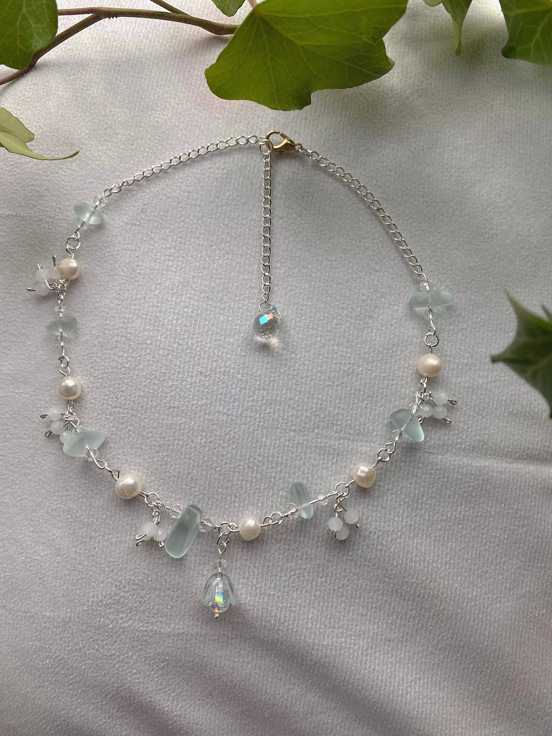 Seafoam Siren Seaglass Mermaid Choker - Etsy | Etsy (US)