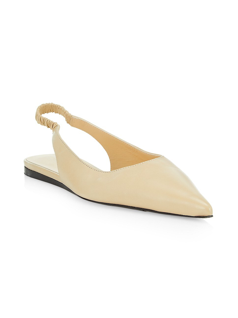 Spike Leather Slingback Flats | Saks Fifth Avenue
