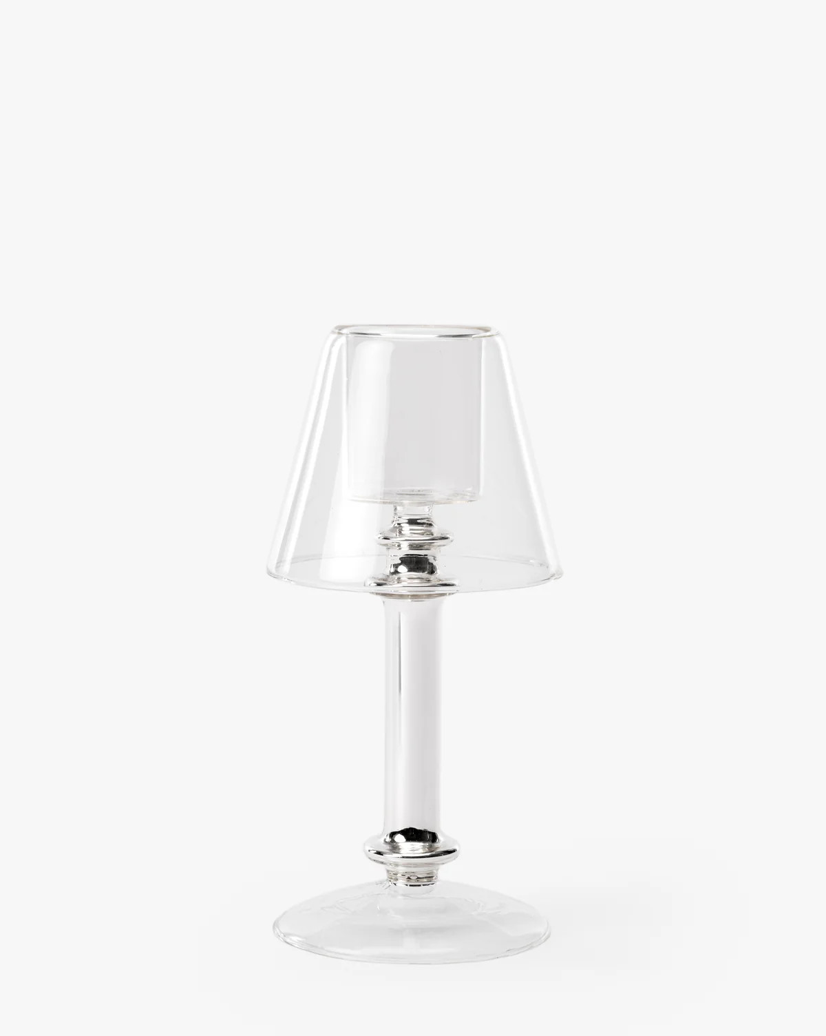 Neeva Glass & Silver Tealight Lamp | McGee & Co. (US)