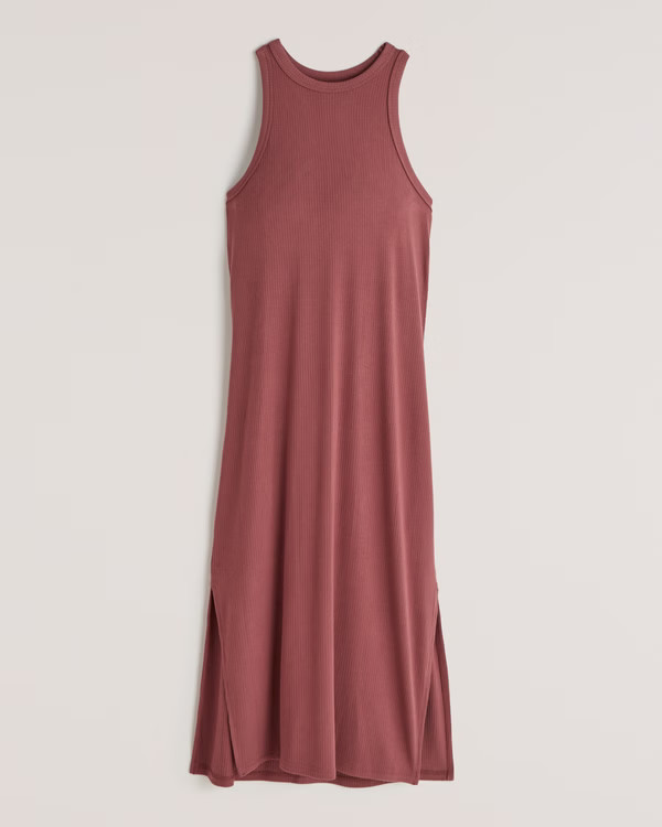 Scuba Knit Midi Dress | Abercrombie & Fitch (US)
