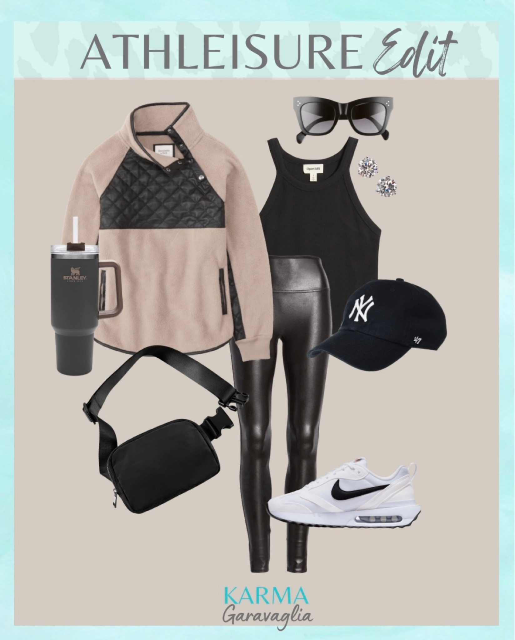 Athleisure style, Athleisure, Abercrombie style, sneakers, baseball cap, Stanley tumbler, Quencher, belt bag, Amazon belt bag, bestseller sneakers, Spanx faux leather leggings, tank top #sneakers #abercrombiestyle #athleisureoutfit #falloutfits #leggings 

Follow me @karmagaravaglia for more fashion finds, beauty faves, lifestyle, home decor, sales and more! So glad you’re here!! XO!!

#LTKtravel #LTKstyletip #LTKSeasonal