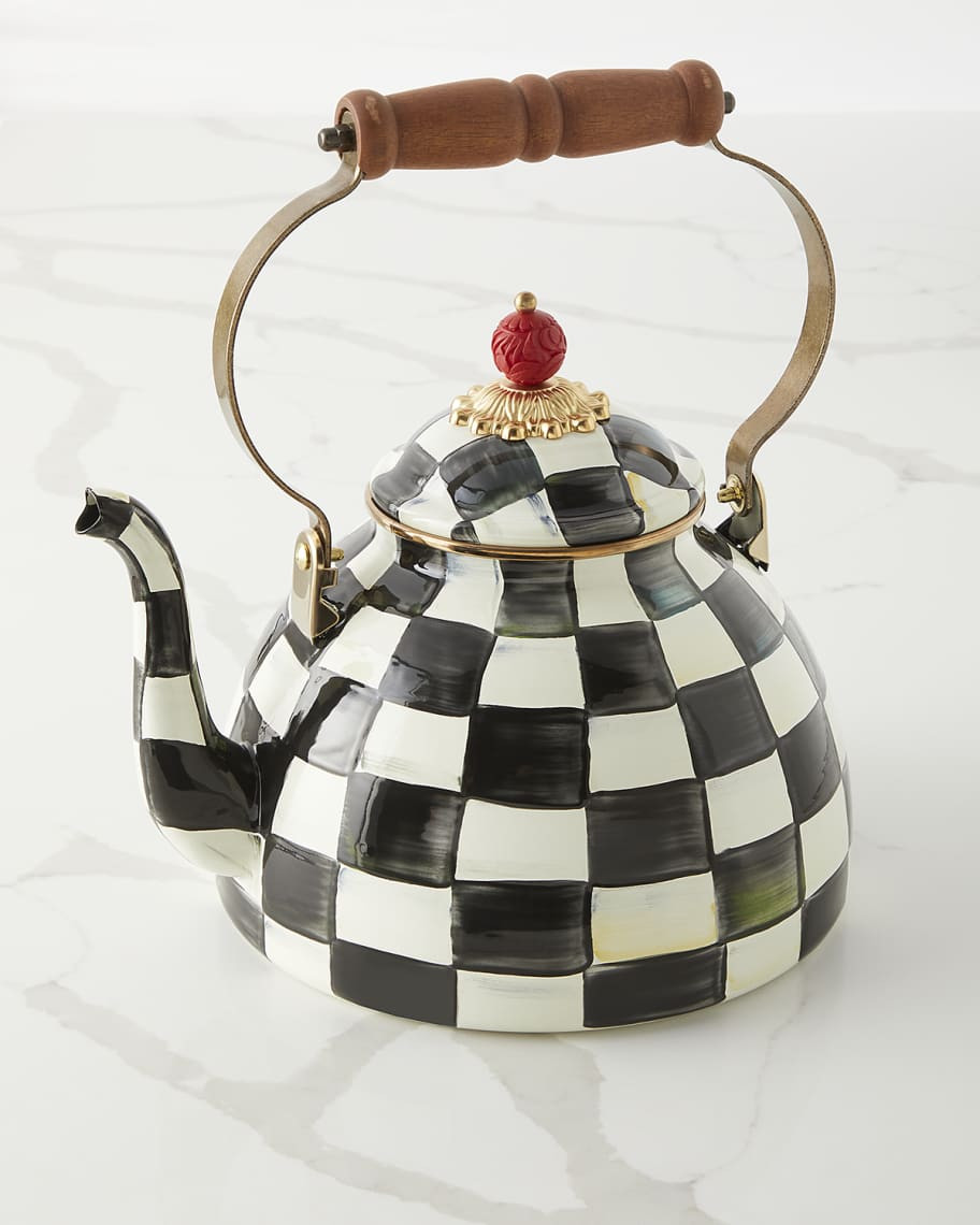 Courtly Check Three-Quart Tea Kettle | Neiman Marcus