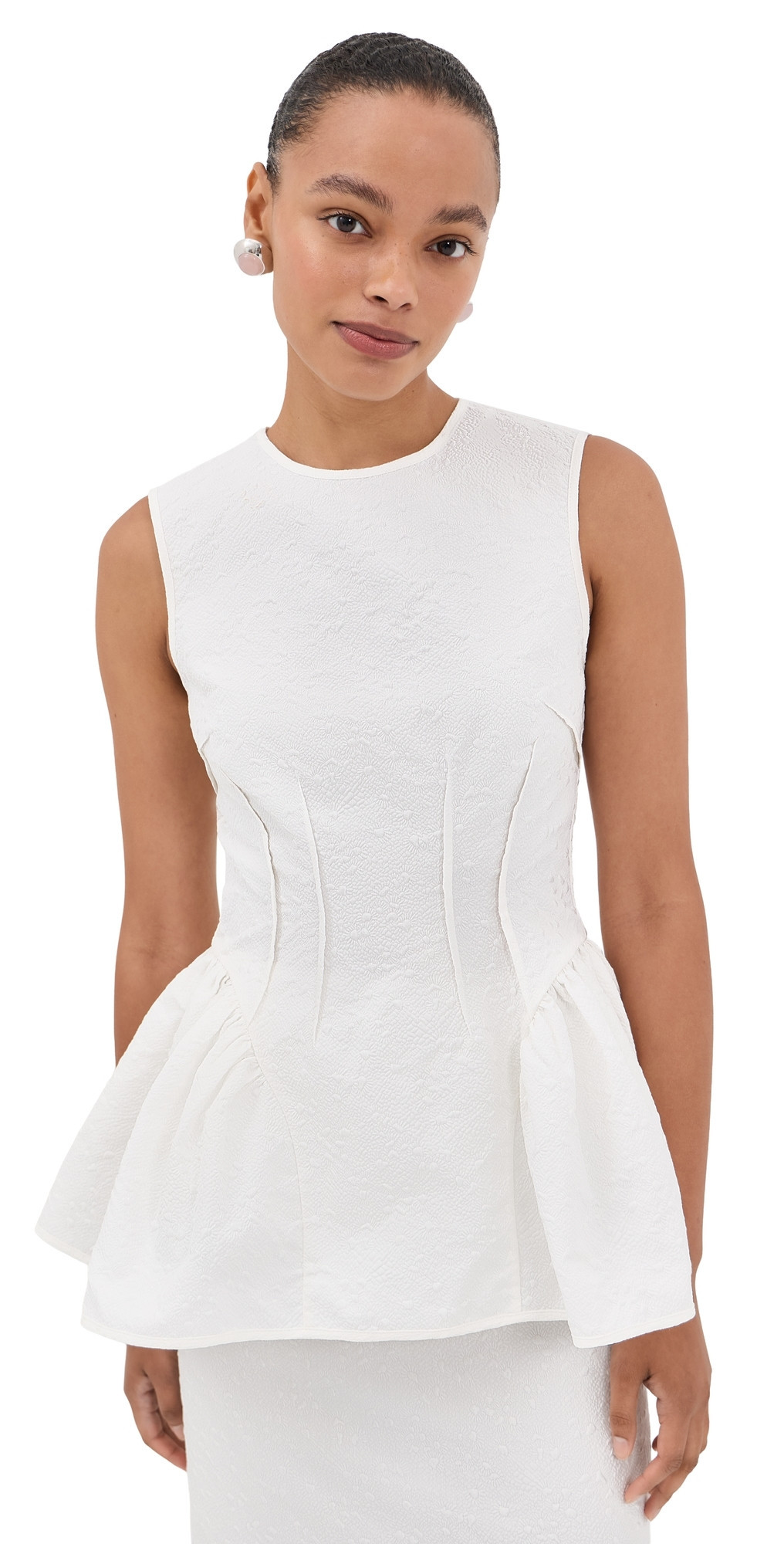 Cecilie Bahnsen Daimi Top White 10 | Shopbop