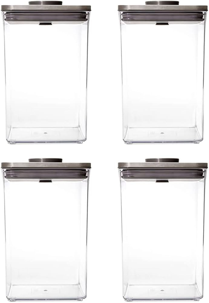 OXO SteeL POP 4-Quart Square Container (Set of 4) | Amazon (US)