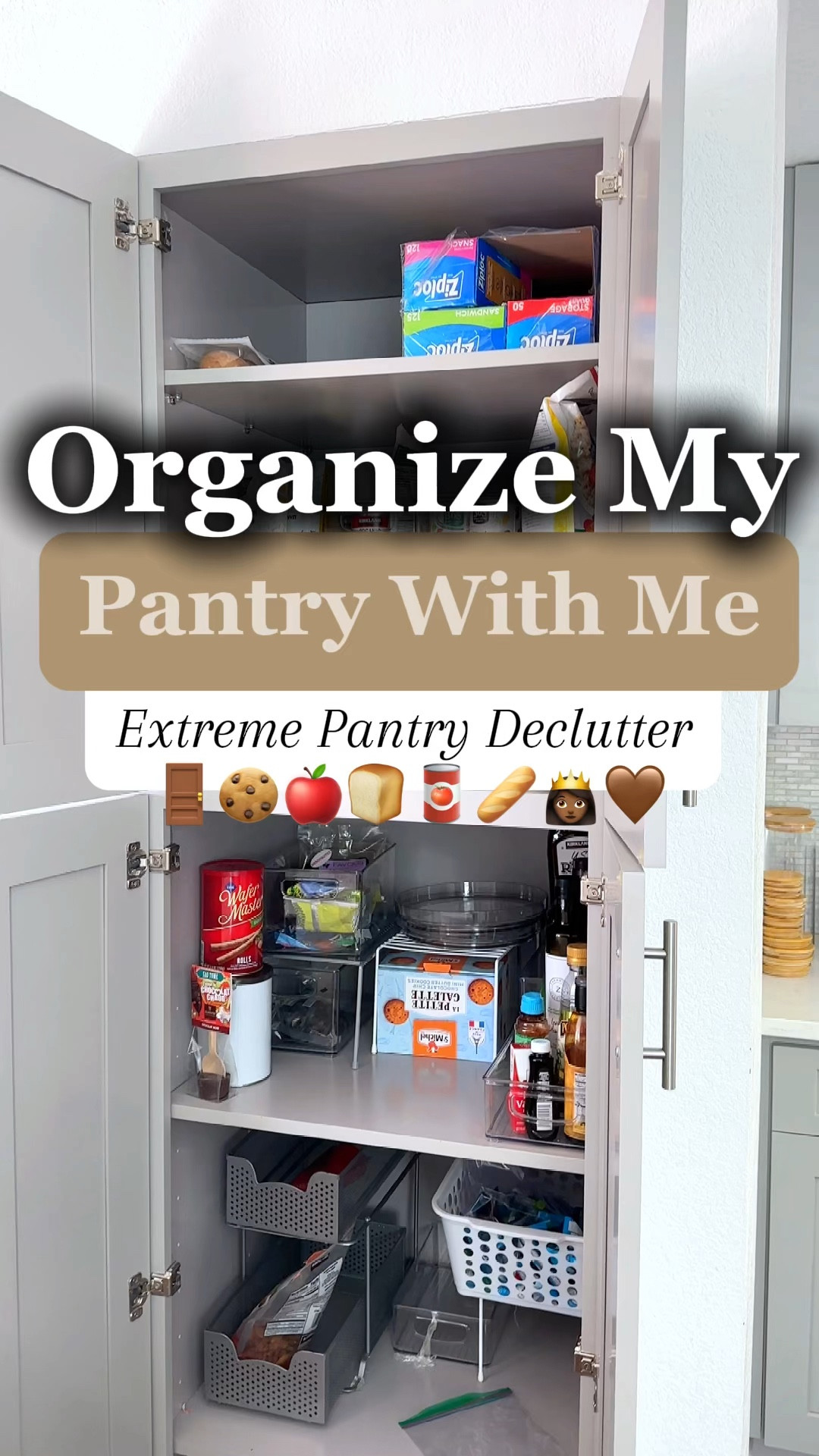 Pantry organization and my fave kitchen organization items to get my pantry organized! Btw the pull out drawer is a game changer for deep pantries 

#LTKHome #LTKVideo #LTKSaleAlert