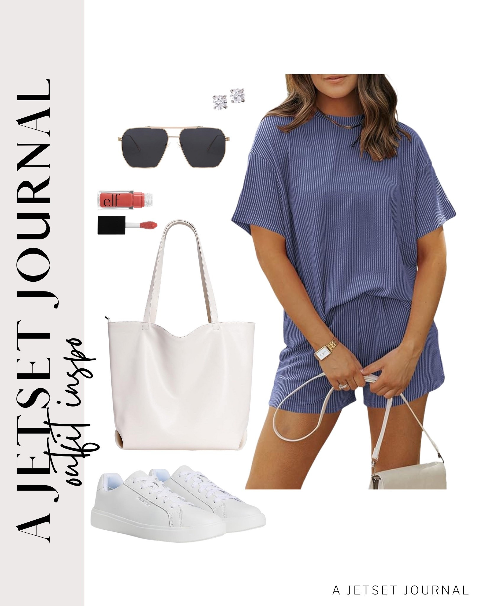 This new set from Amazon is one you'll want to shop now! Style it with stud earrings, white sneakers, and a cute tote bag!
elf lip oil, somfy set, airport outfit, summer shorts, comfy outfit, summer fashion, everyday look, running errand outfit idea, makeup favorite, beauty must have, summer favorite, affordable style, amazon fashion, small purse

#LTKU #LTKSeasonal #LTKStyleTip