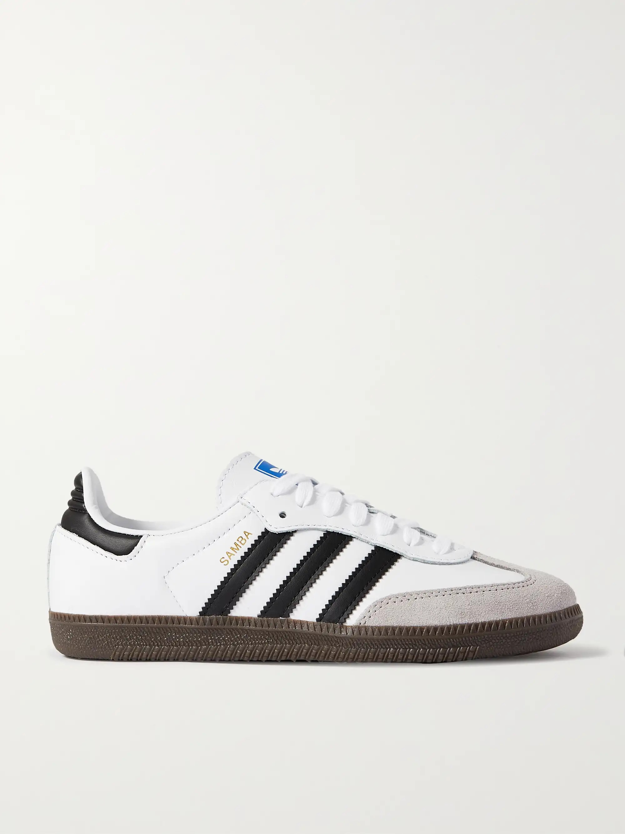 Samba OG leather and suede sneakers | NET-A-PORTER (UK & EU)
