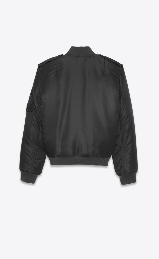 bomber jacket in nylon | Saint Laurent Inc. (Global)
