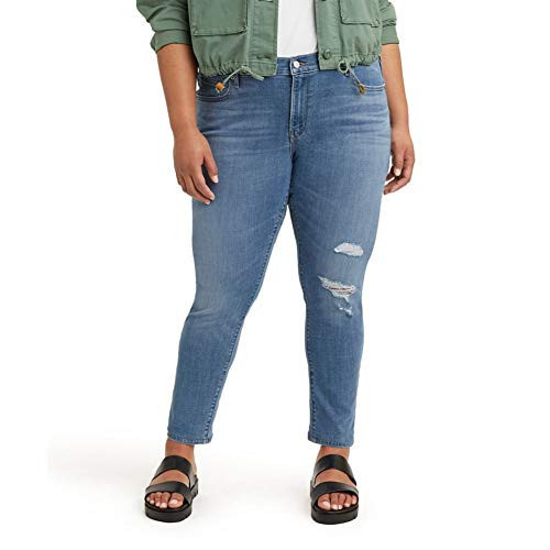 Levi's Women's Plus-Size 711 Skinny Jeans, Lapis Joy - Medium Indigo, (US 26) 40 Regular | Amazon (US)