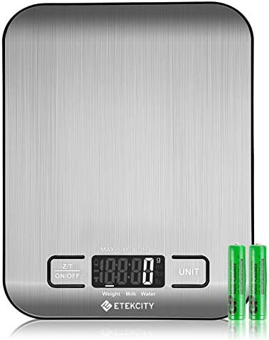 Etekcity Food Kitchen Scale, Gifts for Cooking, Baking, Meal Prep, Keto Diet and Weight Loss, Mea... | Amazon (US)