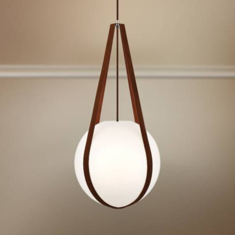 Eurofase Rosemount 12 1/4" Modern Sling Opal White Glass Pendant Light - #79N54 | Lamps Plus | Lamps Plus