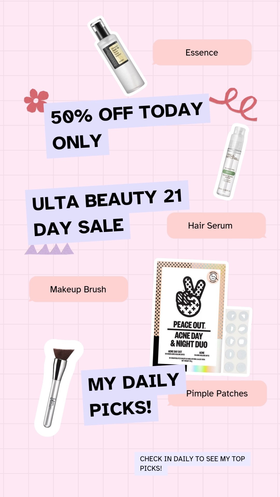 50% OFF TODAY ONLY!

Here are my top picks from the products on sale today for Ulta's 21 Day of Beauty Event

Make sure you come back tomorrow to check out my top picks!

#ultabeauty#21daysofbeauty#skincare#haircare 

 #LTKSeasonal #LTKSaleAlert #LTKBeauty