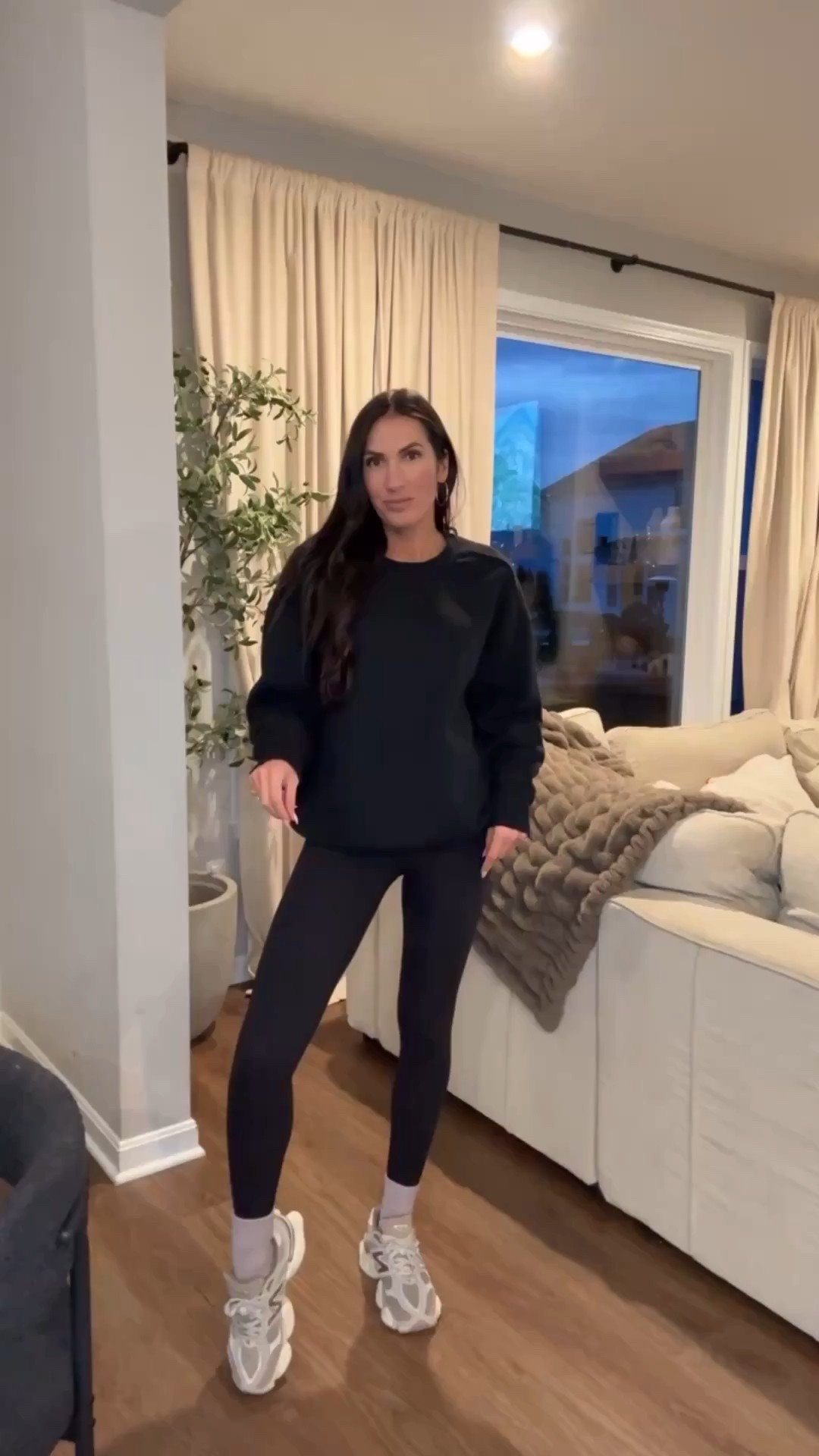 Aerie oversized sweatshirts are amazing!! Wearing a small I’m 5’9 
Love these high waisted leggings, they are ribbed & so comfy!! I’m wearing a size small long 
Teddy bear socks 
New balance 9060 


#LTKootd #LTKmomlife #LTKgrwm