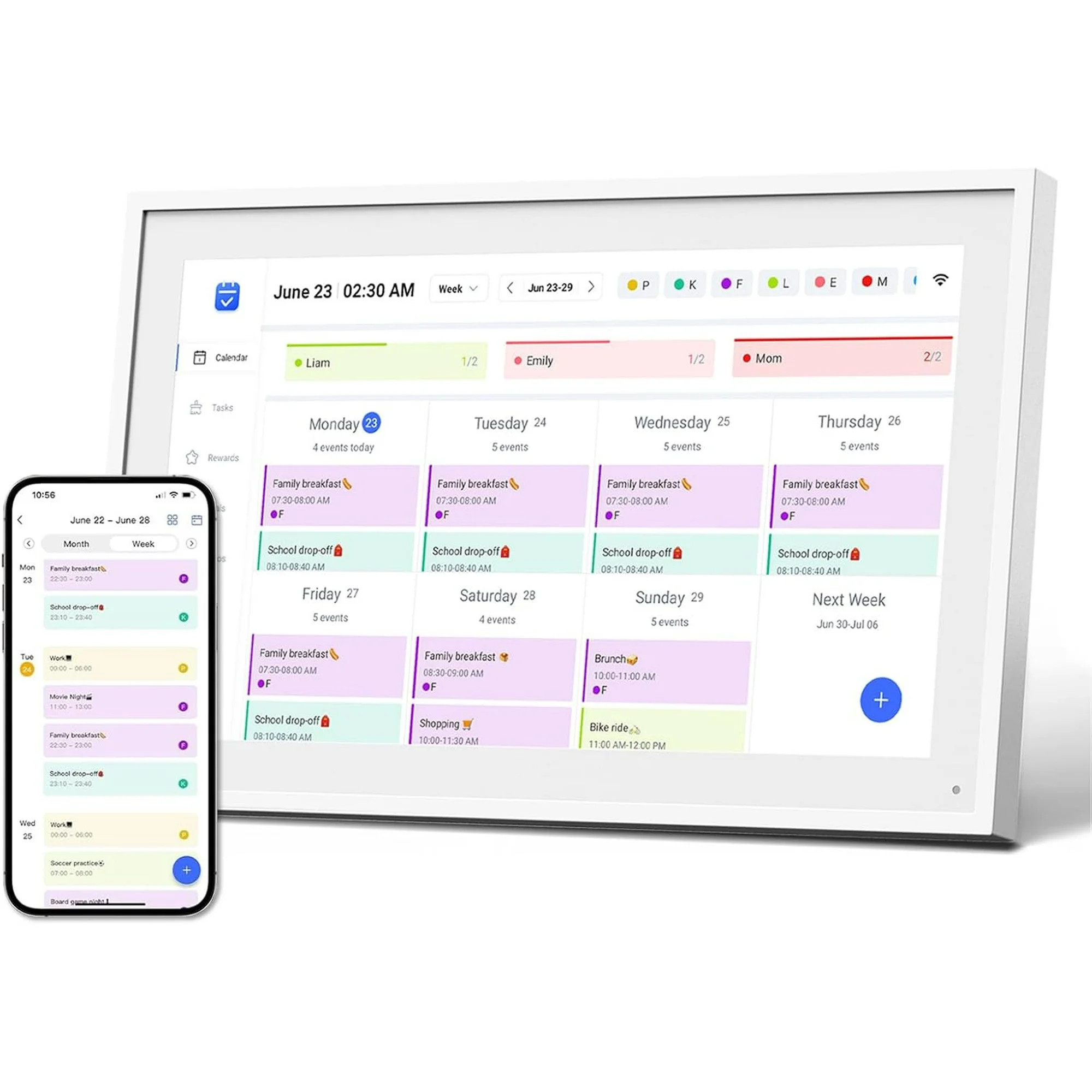 10.1 Inch Smart Digital Calendar Planner & Chore Chart, IPS HD Touchscreen Interactive Display fo... | Walmart (US)