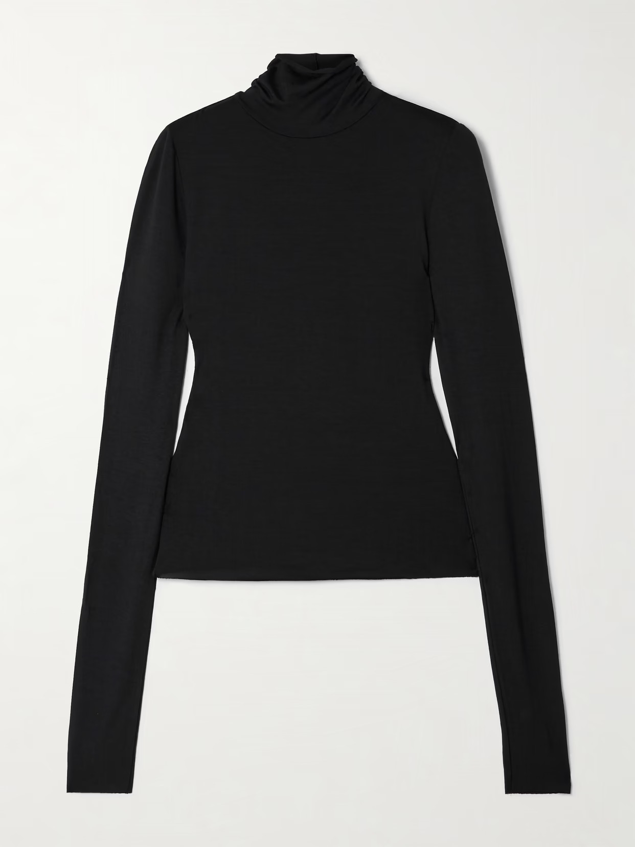 ÉTERNE - Stretch-modal Jersey Turtleneck Top - Black | NET-A-PORTER (US)
