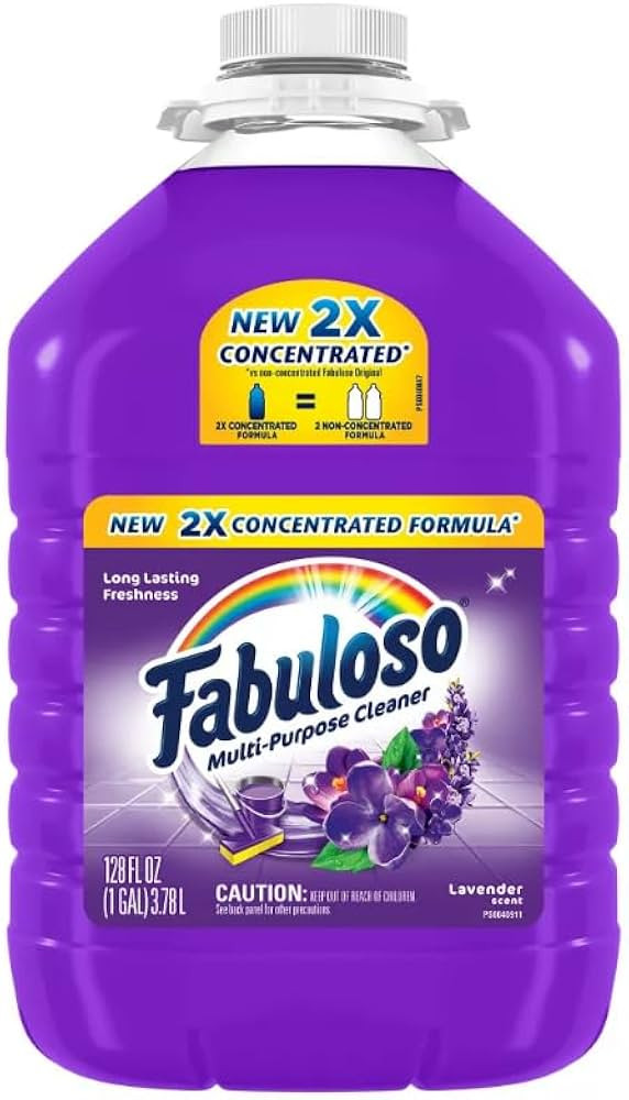 Fabuloso Purple Lavender Scent Floor Cleaner, Multi-use Cleaner, Packed in a PD Bag - 1-Gallon Bo... | Amazon (US)