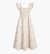 The Ellie Nap Dress - Light Blue Glitter Check | Hill House Home