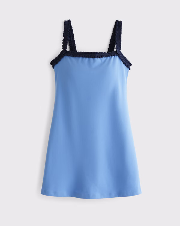 YPB studioFLEX Scrunchie Strap Mini Dress | Abercrombie & Fitch (US)